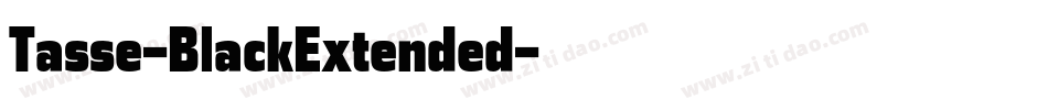 Tasse-BlackExtended字体转换