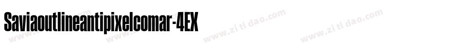 Saviaoutlineantipixelcomar-4EXx字体转换