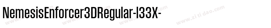 NemesisEnforcer3DRegular-l33X字体转换