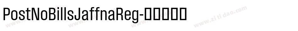 PostNoBillsJaffnaReg字体转换