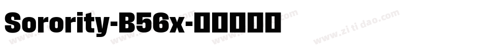 Sorority-B56x字体转换