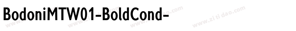 BodoniMTW01-BoldCond字体转换
