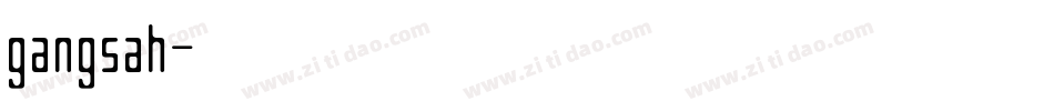 gangsah字体转换