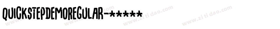 QuickstepDemoRegular字体转换