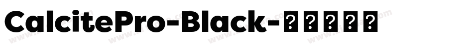 CalcitePro-Black字体转换