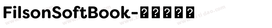 FilsonSoftBook字体转换