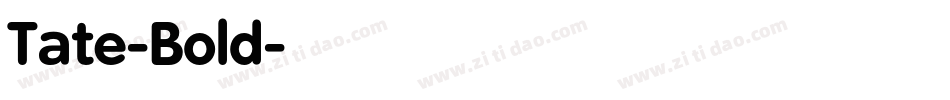 Tate-Bold字体转换