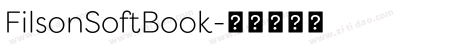 FilsonSoftBook字体转换