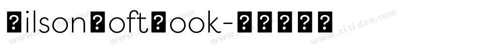 FilsonSoftBook字体转换