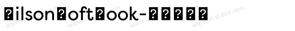 FilsonSoftBook字体转换