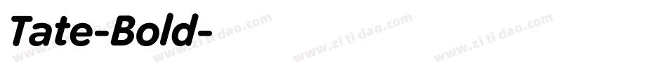 Tate-Bold字体转换