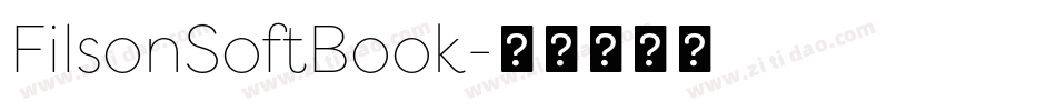 FilsonSoftBook字体转换
