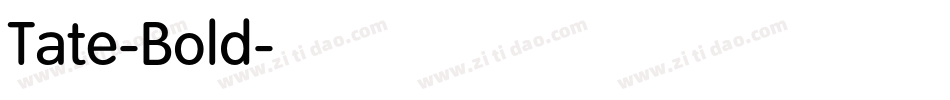 Tate-Bold字体转换