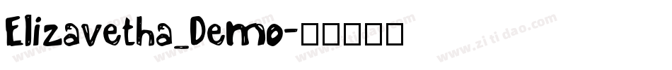 Elizavetha_Demo字体转换