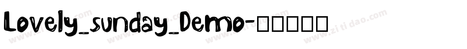 Lovely_sunday_Demo字体转换