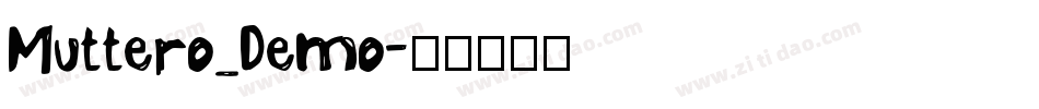 Muttero_Demo字体转换