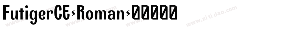 FutigerCE-Roman字体转换