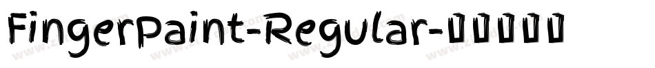 FingerPaint-Regular字体转换