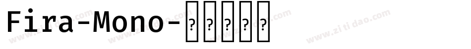 Fira-Mono字体转换