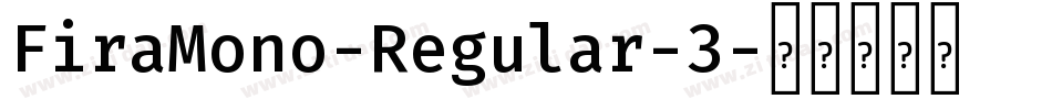 FiraMono-Regular-3字体转换