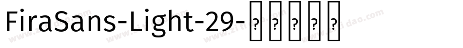 FiraSans-Light-29字体转换