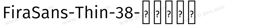 FiraSans-Thin-38字体转换