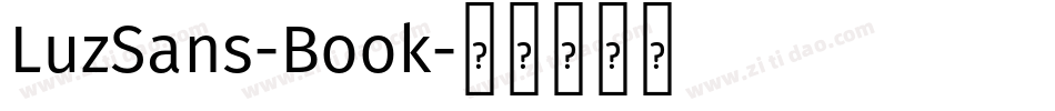 LuzSans-Book字体转换