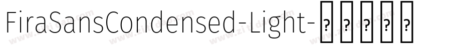 FiraSansCondensed-Light字体转换