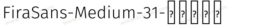 FiraSans-Medium-31字体转换