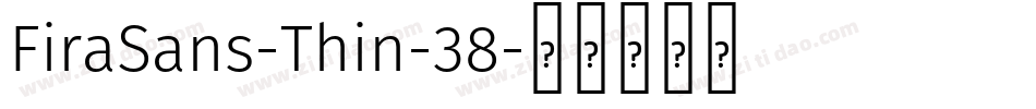 FiraSans-Thin-38字体转换