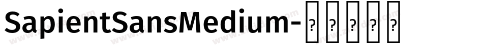 SapientSansMedium字体转换