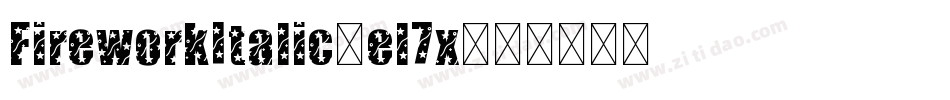 FireworkItalic-el7x字体转换