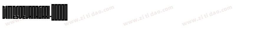TimesDevanagari字体转换