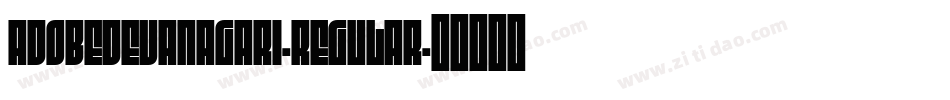 AdobeDevanagari-Regular字体转换