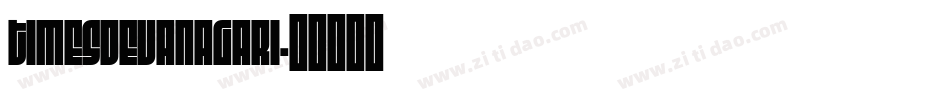 TimesDevanagari字体转换