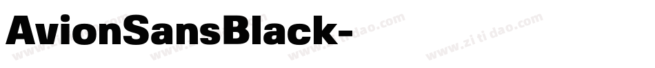 AvionSansBlack字体转换