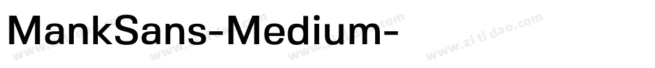 MankSans-Medium字体转换