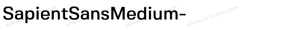 SapientSansMedium字体转换