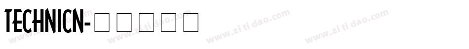 TECHNICN字体转换