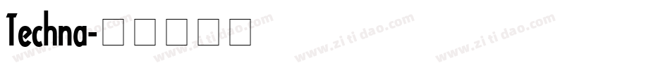 Techna字体转换