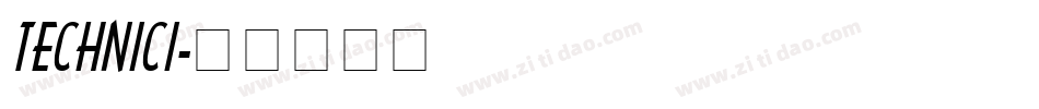 TECHNICI字体转换