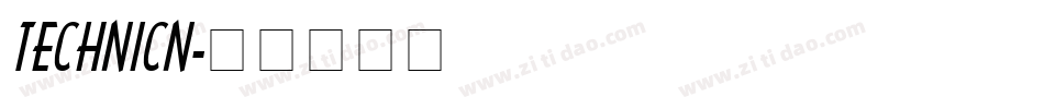 TECHNICN字体转换