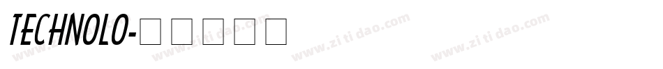 TECHNOLO字体转换
