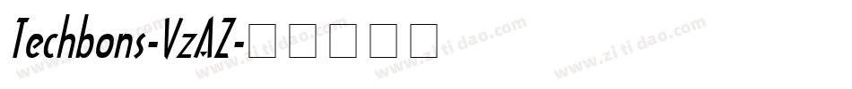 Techbons-VzAZ字体转换