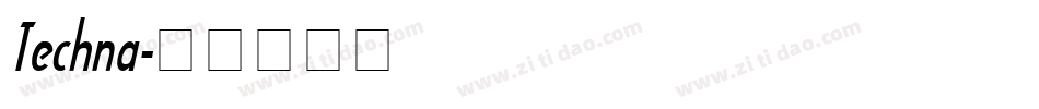 Techna字体转换