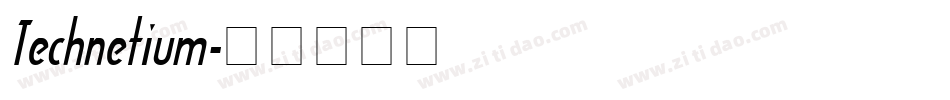 Technetium字体转换