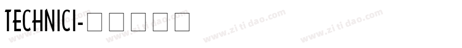 TECHNICI字体转换
