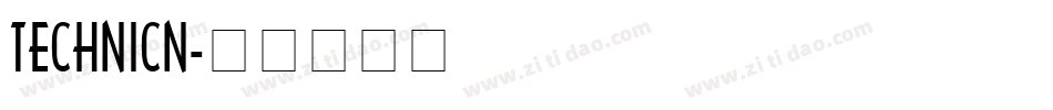 TECHNICN字体转换
