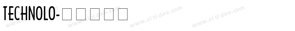 TECHNOLO字体转换
