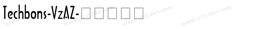 Techbons-VzAZ字体转换